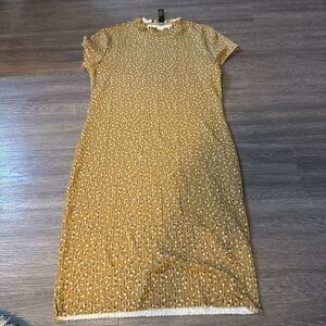 Forever 21 Gold Midi Dress